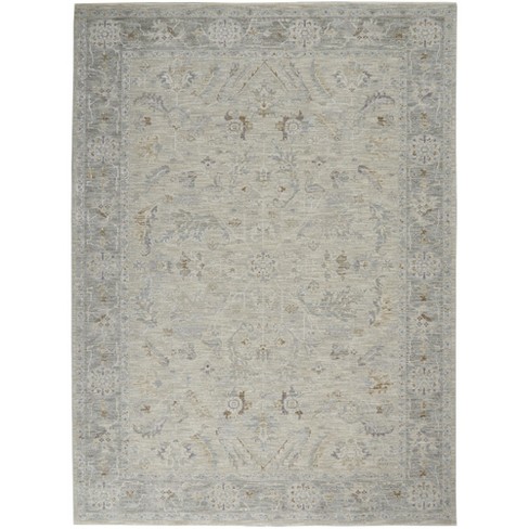 Nourison Asher Asr01 Indoor Only Area Rug - Lt Grey 7'10