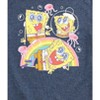 Men's - Spongebob Squarepants - Cute Face Rainbow and Jelly Fish Short Sleeve Graphic T-Shirt - 2 of 4