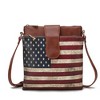 MKF Collection Josephine Vegan Leather Women’s FLAG Crossbody Bag by Mia K - 2 of 4