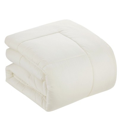 Ivory Full Reversible Microfiber Down Alternative Comforter