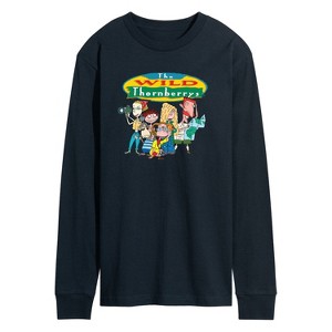 Men's - The Wild Thornberrys - Eliza Thornberry and Family Logo Long Sleeve Graphic T-Shirt - 1 of 3