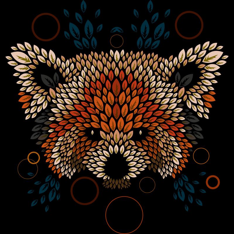 Girl's Design By Humans Red Panda Face By LetterQ T-Shirt, 2 of 4
