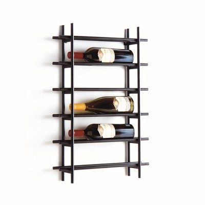 Plum & Post Barossa 6-Bottle Wine Rack - Black Iron - Modern Design