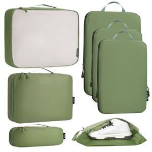 Narwey Ultralight Packing Cubes 7 Set, 3 Compression Packing Cubes 3 ...
