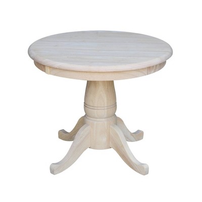 Round Pedestal Table Wood - International Concepts