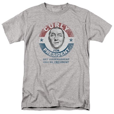 Men's Three Stooges Curly For President T-Shirt