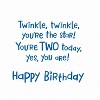 Carlton Cards Baby 'Twinkle Star' 2nd Birthday Card - 3 of 3