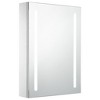 vidaXL LED Bathroom Mirror Cabinet 19.7 in.x5.1 in.x27.6 in. - 2 of 4