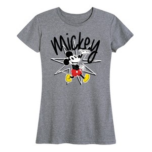 Women's - Disney - Mickey Star Burst Short Sleeve Graphic T-Shirt - 1 of 4