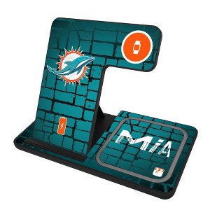 NFL AFC Teams Brick Wall 15-Watt 3 in 1 Charging Station - 1 of 4