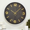 VIP Wood 18 in. Black Modern Wall Clock - 2 of 4