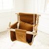 Sweet Swinging - Indoor Baby Swing w/ Pillow - Nutmeg - 3 of 4