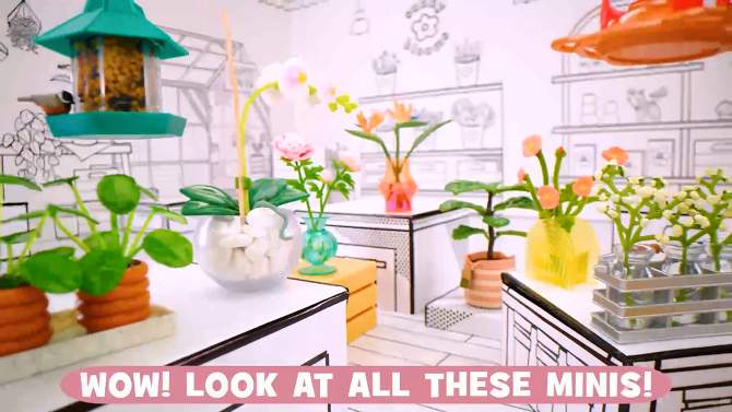 MGA&#39;s Miniverse - Make It Mini Lifestyle Home Series 1 Mini Collectibles Resin Play, Mini Plants, Birdhouses, Bouquets, 2 of 11, play video
