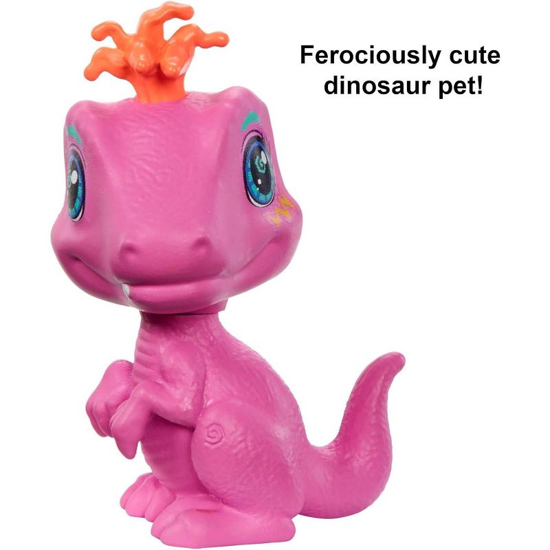 Cave Club Emberly Doll Poseable Prehistoric Fashion Doll with Pink Hair and Dinosaur Pet and Accessories, 4 of 7