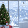 Unique Bargains Christmas Decorations for Windows and Home Christmas Window Clings Party Supplies White 1 Set - 2 of 4