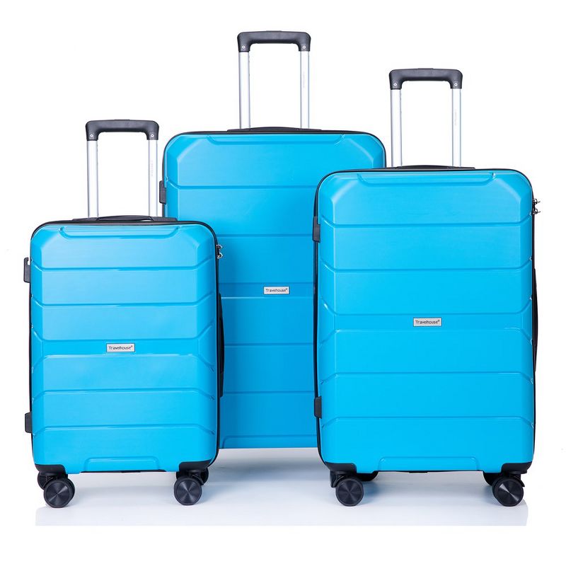 3 Piece Luggage Set,Hardshell Suitcase Set with Spinner Wheels & TSA Lock,Expandable Lightweight Travel Luggage, 1 of 8