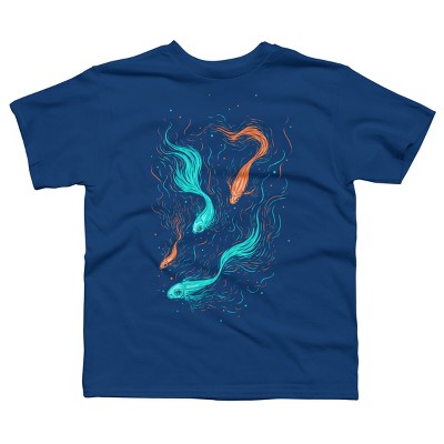 Boy's Design By Humans Neon Float By StevenToang T-Shirt