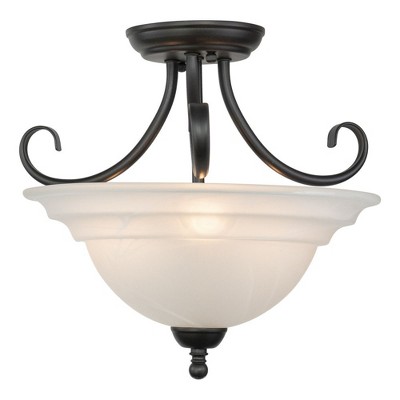 Vaxcel Babylon 3 - Light Flush Mount in  Oil Burnished Bronze