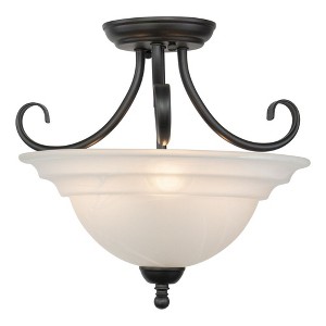 Vaxcel Babylon 3 - Light Flush Mount in  Oil Burnished Bronze - 1 of 4