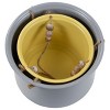Set of 2 Hanging Planters with Wood Bead Details - Foreside Home & Garden - 3 of 4