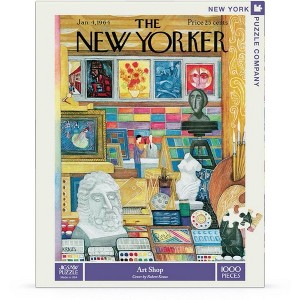 New York Puzzle Company Art Shop 1000 Piece Puzzle - 1 of 4