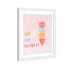15" x 21" Hip Hip Ice Cream Framed Art Print by Wynwood Studio: Modern Wall Decor - 2 of 4