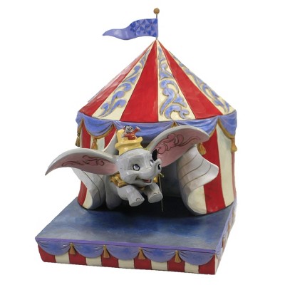 Jim Shore 9.5" Over The Big Top Dumbo Flying Tent  -  Decorative Figurines