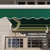 Vynxaria Retractable Awning - 8' x 7' Patio Sun Shade Canopy with Manual Crank - Green - 4 of 4