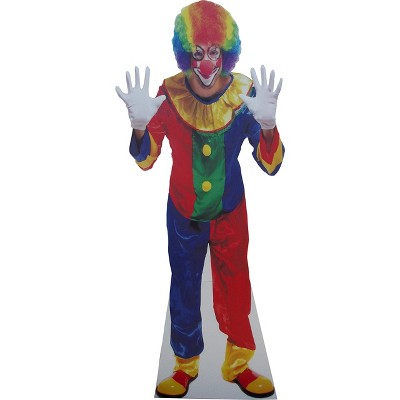 LEMONSODA Halloween Haunted House Life Size Cardboard Stand Up (Rainbow Clown)