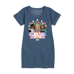 - Barbie - Easter Graphic Short Sleeve Fleece Dress - 1 of 3