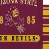 NCAA Arizona State Sun Devils Varsity Plaque Double Sided Royal Plush Blanket: Sports Team Logo - 2 of 2