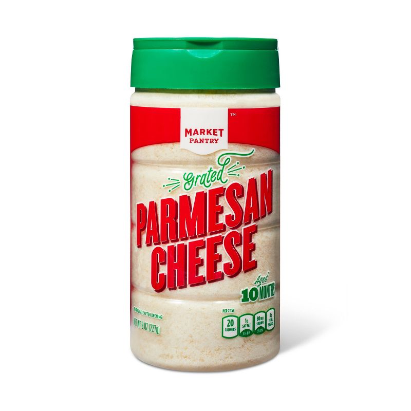 Grated Parmesan Cheese - 8oz - Market Pantry&#8482;, 1 of 4