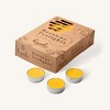 Hyoola Yellow Beeswax Tealights in Aluminum Cup - 4 Hours - 24 Pack - 2 of 3