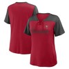 NFL Tampa Bay Buccaneers Women's Short Sleeve Lace Up V-Neck Top - 3 of 3