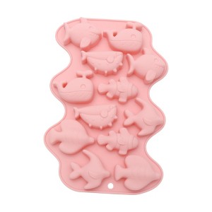 Unique Bargains Chocolate Mould 12-Cavity Ocean Fish Assortment Candy Mould Hand Wash 7.95"x5.39"x0.79" 1 Pc - 1 of 4