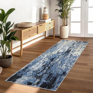 Modern Area Rugs for Living Room Washable Low Pile Thin Soft Rugs for Room Decor Simple Carpet for Office Bedroom - 1 of 4