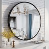 Apmir  Round High Quality Aluminum Alloy Framed French Cleat Mounted Wall Decor Bathroom Vanity Mirror - 4 of 4