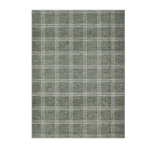 Washable Indoor Modern Living Room Area Rugs, Geometric Checkered Home Decor Carpet for Bedroom Dining Room Nursery - 1 of 4