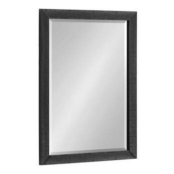 18"x24" Reyna Rectangle Wall Mirror Black - Kate & Laurel All Things Decor