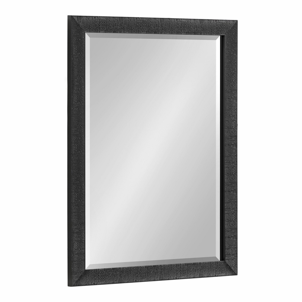 Photos - Wall Mirror 18"x24" Reyna Rectangle  Black - Kate & Laurel All Things Decor