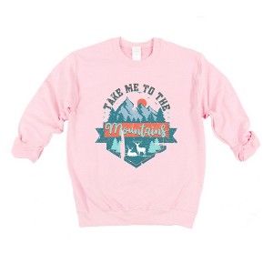 Simply Sage Market Women's Take Me To The Mountains Colorful Gildan Sweatshirt - 1 of 2