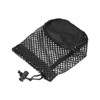 Unique Bargains Nylon Drawstring Cord Lock Closure Mesh Golf Ball Bag Black 1 Pc - 3 of 4