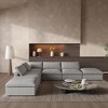 WJShome 160.6" Cloud Modular Sectional Sofa with Thick Cushion,Down Filled V Shaped Sofa Couch for Living Room,Convertible Couches with Ottoman - 2 of 4