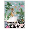 Kate & Laurel All Things Decor 18"x24" Sylvie Beaded Maximalist Tiger Bath Framed Wall Art Canvas by Honey Island Studio White - 2 of 4
