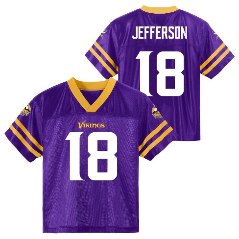 NFL Minnesota Vikings Toddler Boys Justin Jefferson Short Sleeve Jersey 2T