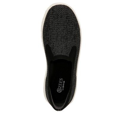 Женские кроссовки Bzees for Lifestride Lifestride Womens Wednesday Slip-On Sneakers Black 8.5 M — фото 6