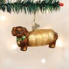 Old World Christmas 2.0 Inch Wiener Dog Christmas Ornament Dachshund Tree Ornaments - 3 of 3