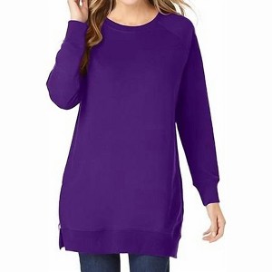 Women's Funnel Neck Pullover Sweatshirt - Sympli - 1 of 2