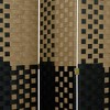 6 ft. Tall Woven Fiber Room Divider Olive/Black 4 Panel - Oriental Furniture - image 3 of 3