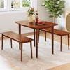 Tangkula 43" Rectangular Wooden Dining Table for 2-4 People w/Rubber Wood Legs - 3 of 4